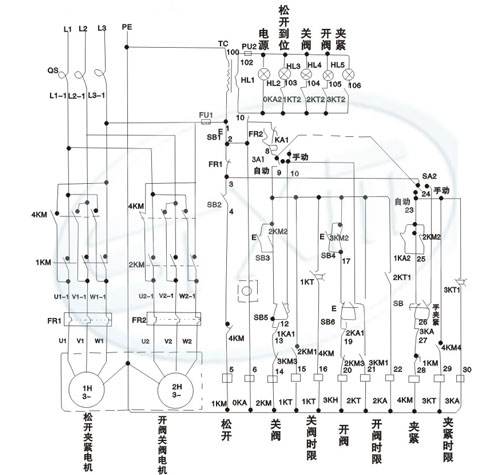 盲板阀控制原理图